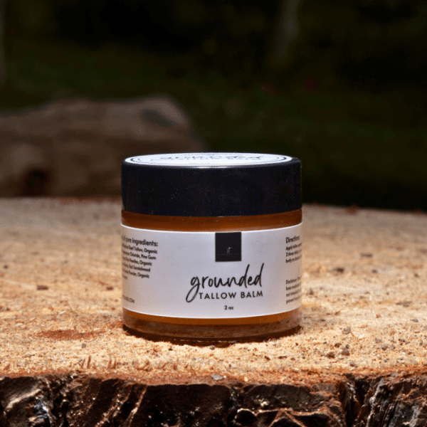 grounded tallow balm for sensitive skin