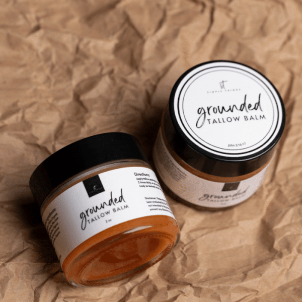 grounded tallow for acne, magnesium tallow, magnesium infused tallow