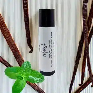 Refresh Vanilla Mint Tallow Lip Balm with Nilotica Shea Butter