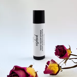 Rosebud Tinted Tallow Lip Balm with Rosehips