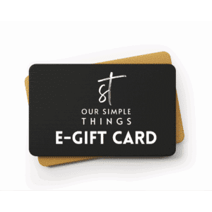 our simple things gift card for natural tallow skincare