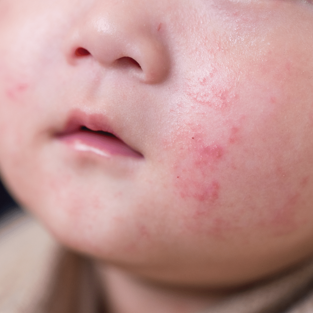 baby drool rash baby with drool rash on cheek